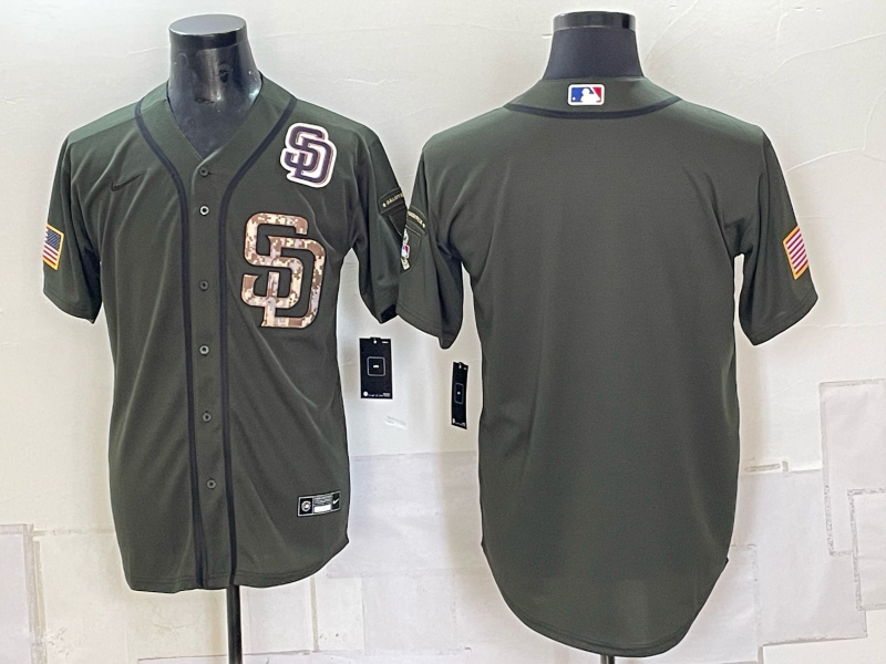Men San Diego Padres blank green MLB Jersey 0910005